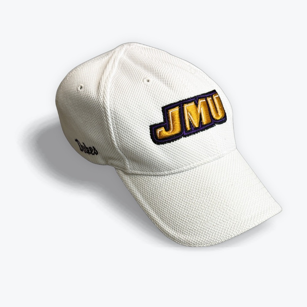 Legacy Performance JMU‎ Dukes Hat Cap White Purple Gold Embroidered S/M